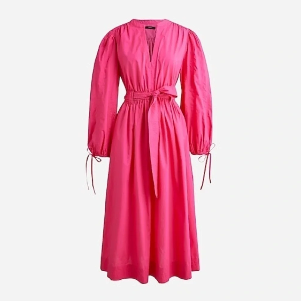 J Crew Tie-waist V-neck dress Item BK978
